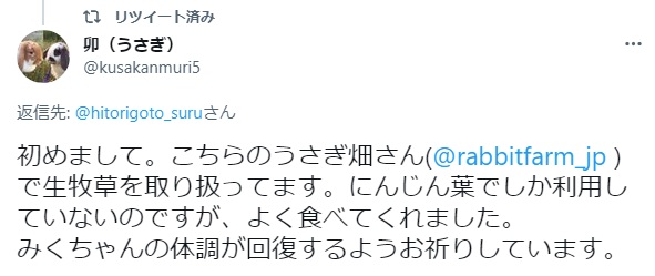 うさぎ畑,ユーザーフォト,Twitter